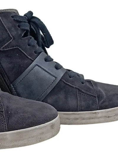Gabor High Top Sneaker Damen Gr. 40 Blau Wildleder Reißverschluss
