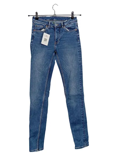 Monki Jeans Skinny Fit Damen W27/36/S Blau Casual Stretch Denim Hose