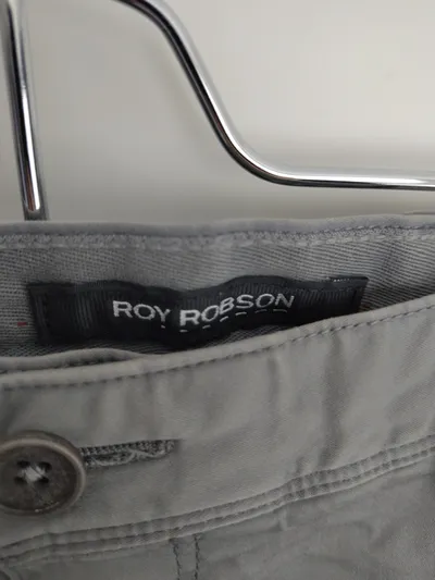 Roy Robson Herren Stoffhose Casual Baumwolle Stretch Grau W36/L33