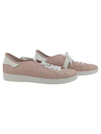 Gabor Damen Sneaker Low Rosa Leder Gr. 38 Schnürschuh Casual 1