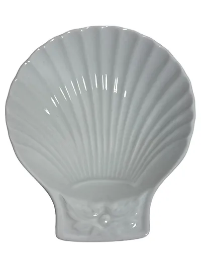 Djeco Dekoschale Muschel Porzellan Maritim Weiß 13x11 cm
