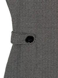 Apricot Damen Businesskleid Fischgrätenmuster Grau Gr. 40/M ärmellos 3