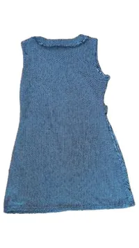 Apricot Damen Businesskleid Fischgrätenmuster Grau Gr. 40/M ärmellos 5