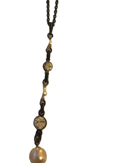 Konplott Elegante Damen Halskette Perlen Strass Gold Romantisch 49cm