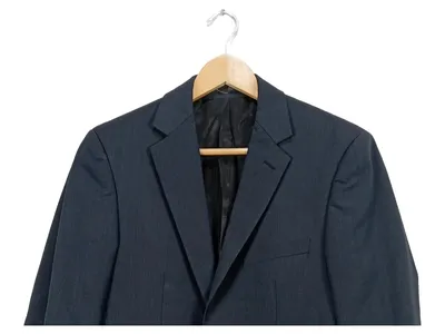 Esprit Sakko Herren Blazer Jacke Gr. 44 XS Blau Business Modern Elegant