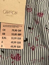 Cartoon Damen Bluse Gr. S 36 gestreift Blumenmuster 3/4-Arm 5
