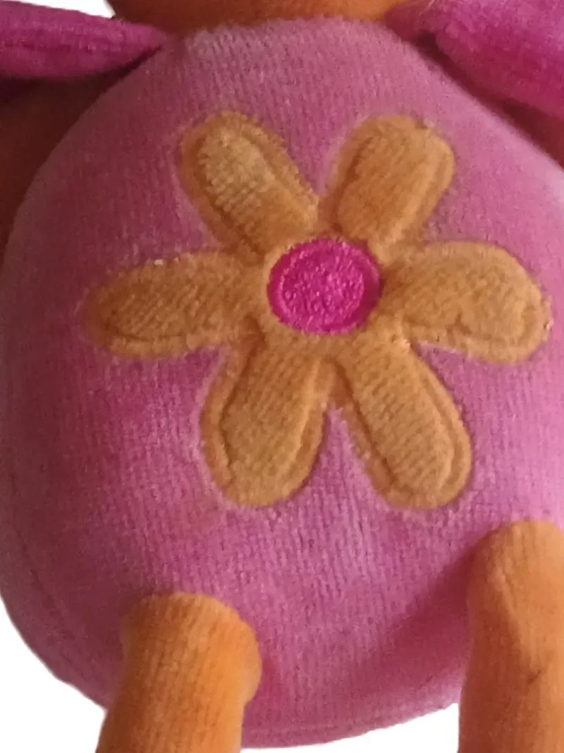 Fehn Baby Kuscheltier Hase Blumenmuster Pink 20cm Stofftier 3
