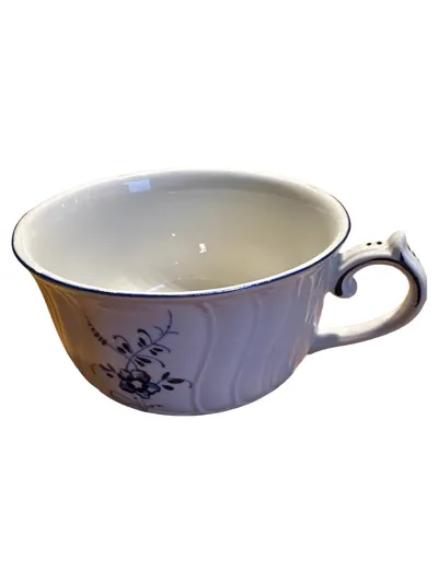 Villeroy & Boch Vieux Luxembourg Teetasse Porzellan Weiß Blumen 6cm