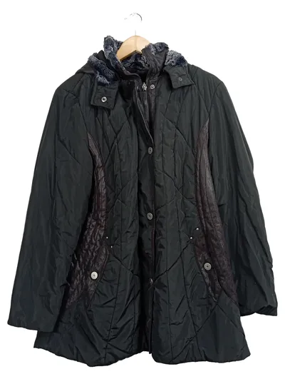 Bexleys Woman Damen Steppjacke Kapuze Schwarz Gr. 44/XXL Outdoor