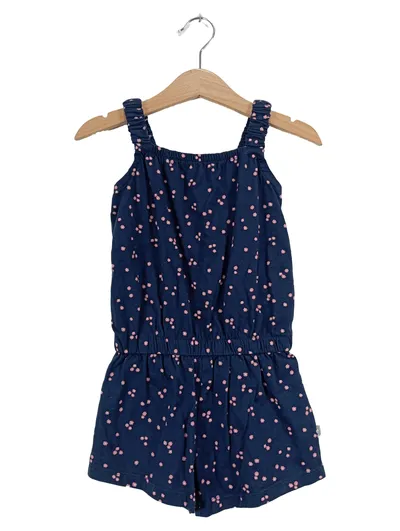 LIEGELIND Mädchen Kurzoverall Jumpsuit Gr. 86 Blau Blumen