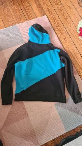 Urban Classics Kapuzenpullover Colorblock Herren Hoodie Gr. XXL Schwarz Türkis