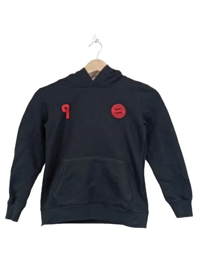 FC Bayern München Kapuzenpullover Kinder Gr. 140 Schwarz Sportlich Lewandowski 9