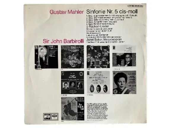 Mahler Sinfonie Nr. 5 Vinyl LP Sir John Barbirolli EMI Klassik 2