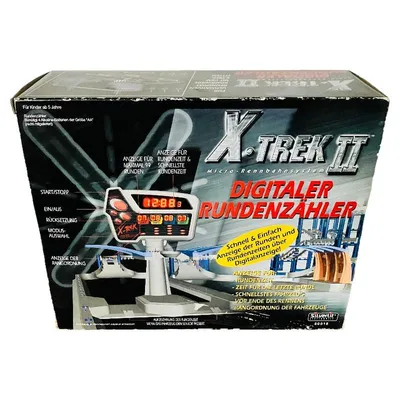 Silverlit X-Trek II Digitaler Rundenzähler Micro Rennbahn Zubehör OVP