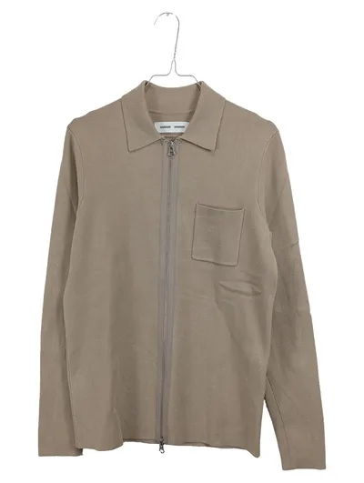 Samsøe Samsøe Herren Strickjacke Reißverschluss Beige Gr. XS