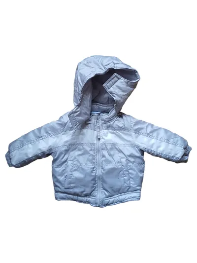 Prénatal Steppjacke Kapuze Baby Jungen Mädchen Gr. 62 Grau Gesteppt