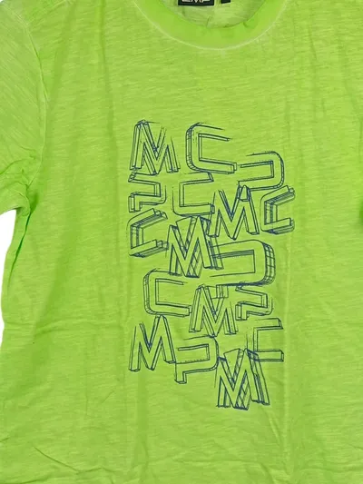 CMP Kinder T-Shirt Gr. 176 Grün Sportlich Logo-Print Baumwolle