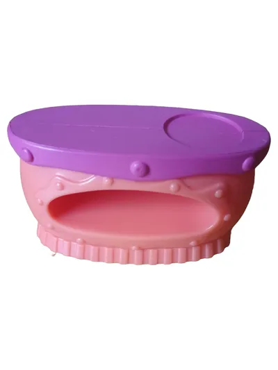 Hasbro Littlest Pet Shop Spielzeugmöbel Tisch mit Hase Rosa Lila