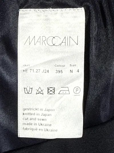 Marc Cain Damen Bleistiftrock Gr. N4/40 Blau Viskose Business