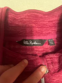 Ulla Popken Damen Fleecejacke Gr. 50/52 Pink Meliert Reißverschluss 5