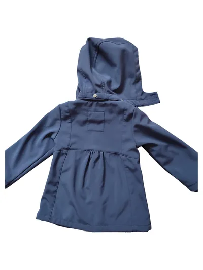 Mexx Mädchen Softshelljacke Gr. 92 Blau mit Rüschen Kapuze Freizeit