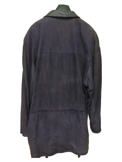 Seldom Francois Martin Herren Lederjacke Vintage Lila Gr. 48 Retro 80er Style