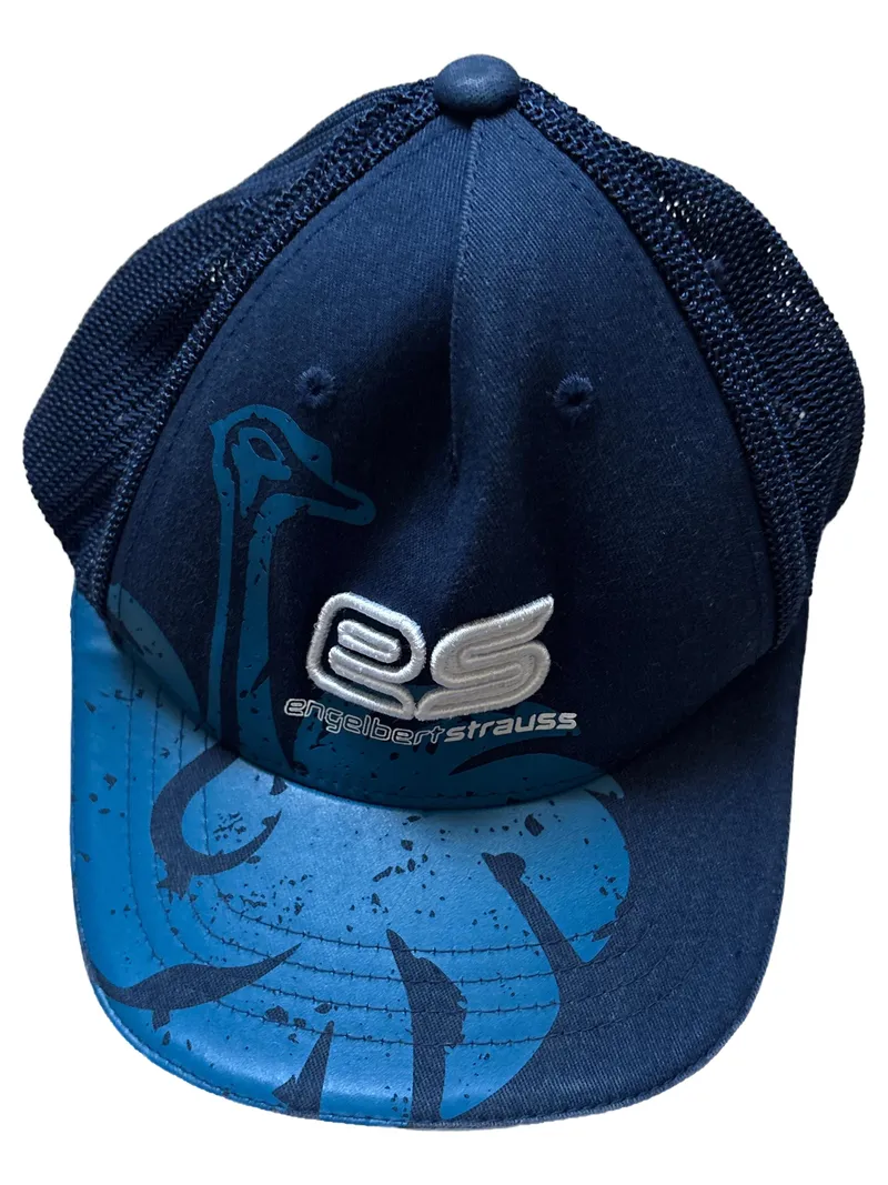 Engelbert Strauss Cap Herren Sportlich Blau UNI Vogel Stickerei Polyester 1