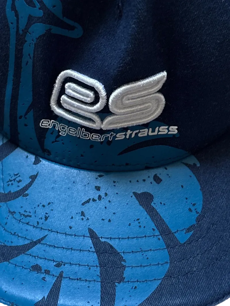Engelbert Strauss Cap Herren Sportlich Blau UNI Vogel Stickerei Polyester 3