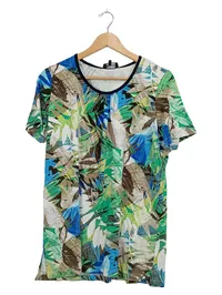 Bexleys Woman T-Shirt Damen Gr. M Tropisches Blumenmuster Mehrfarbig 3