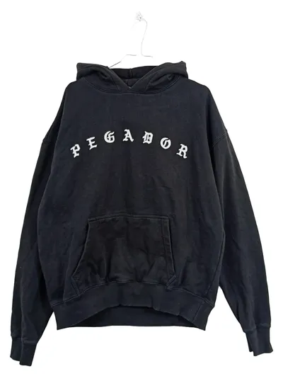 Pegador Hoodie Kapuzenpullover Herren Gr. S Schwarz Streetwear