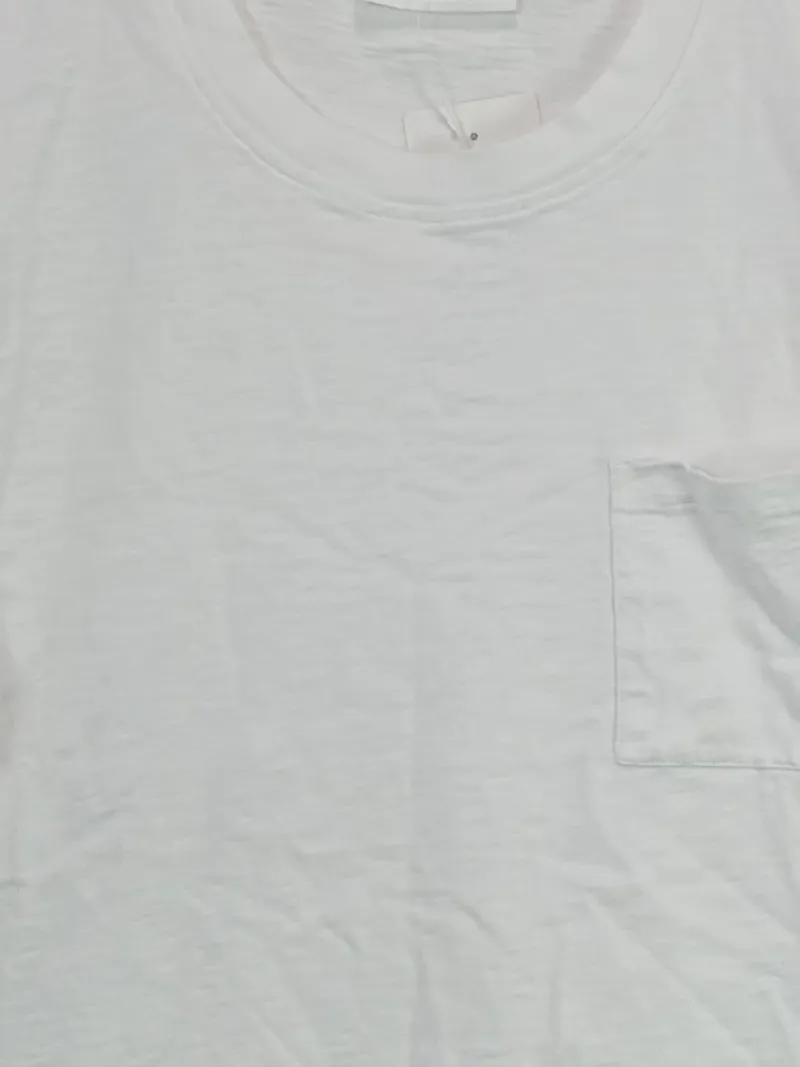 ARMEDANGELS T-Shirt Herren Gr. L Weiß Baumwolle Brusttasche Basic 3