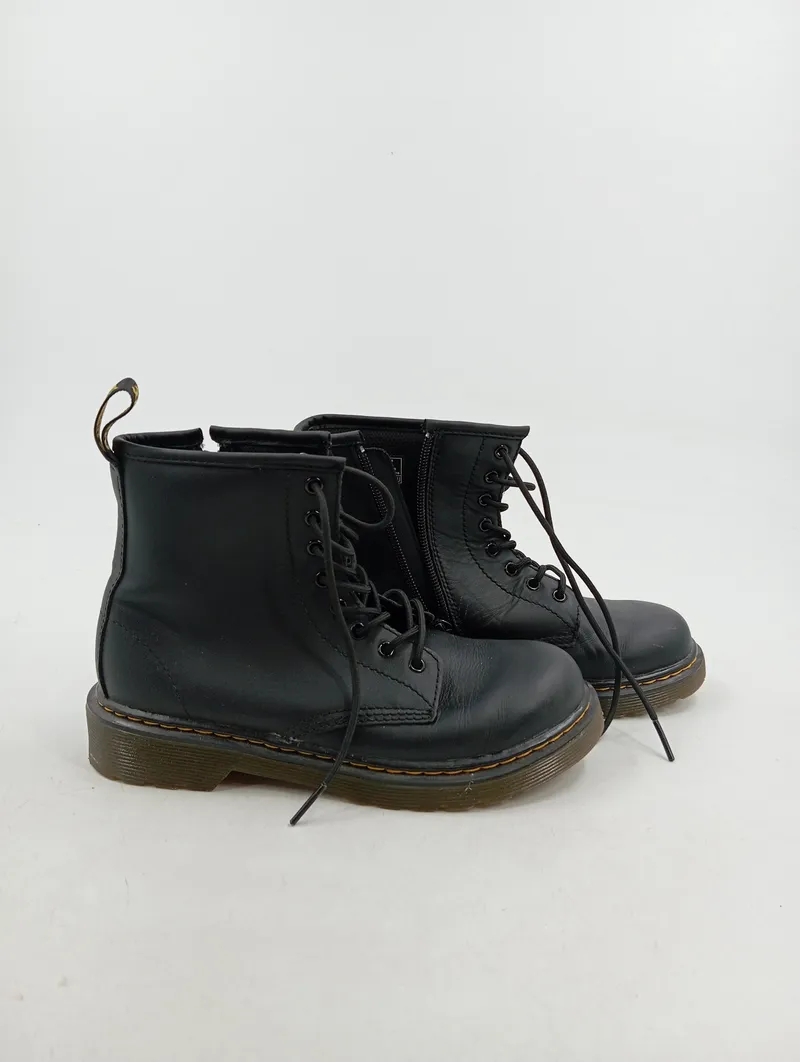 Dr. Martens Stiefel Kinder Gr. 35 Schwarz Klassisch Schnürstiefel 2