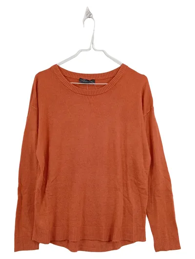 Kapalua Damen Pullover Strickpullover Gr. 36/S Orange Casual Basic Langarm