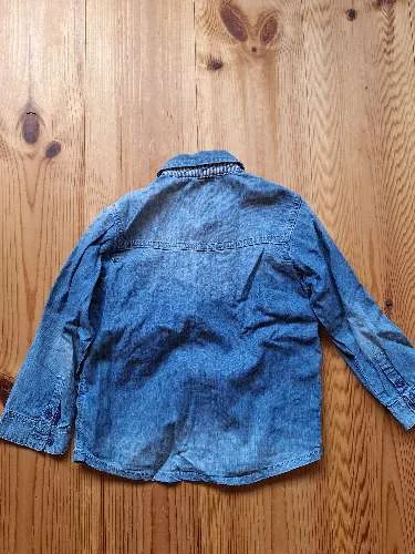 Timberland Jeanshemd Jungen Gr. 104 Denim Hemd Blau Langarm