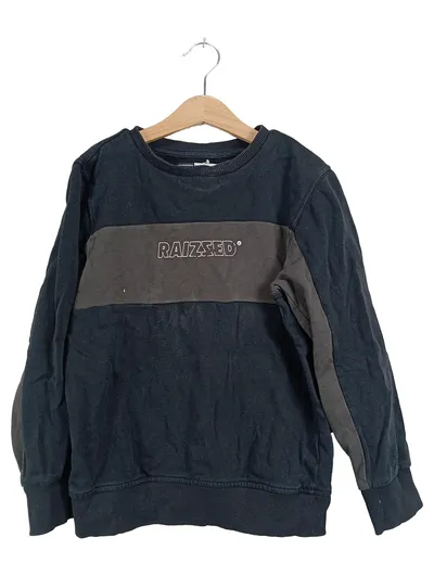 Raizzed Pullover Jungen Gr. 140 Schwarz Grau Sweatshirt Streetwear