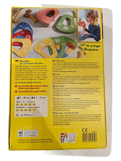 HABA Wau Wau Das Schlappohr Mau Mau Gedächtnisspiel Memo Spiel ab 6 J.