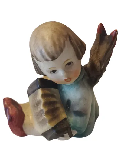Goebel Porzellan Engel Figur Weihnachten Dekofigur Mehrfarbig 6cm