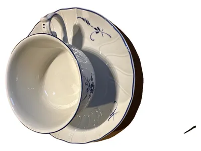 Villeroy & Boch Vieux Luxembourg Tasse Untertasse Porzellan Blumen 6cm