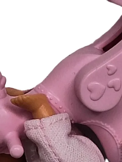 Barbie Baby Puppe Schaukelpferd Rosa Puppenhaus Zubehör Mattel