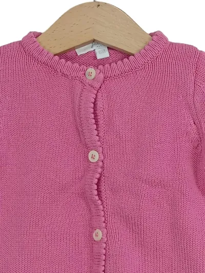 Jacadi Strickjacke Mädchen Gr. 68 (6 Monate) Pink Baumwolle Cardigan