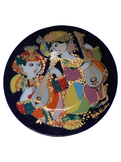 Rosenthal Sammelteller Orientalische Nachtmusik Mandolinenspieler 16cm Porzellan