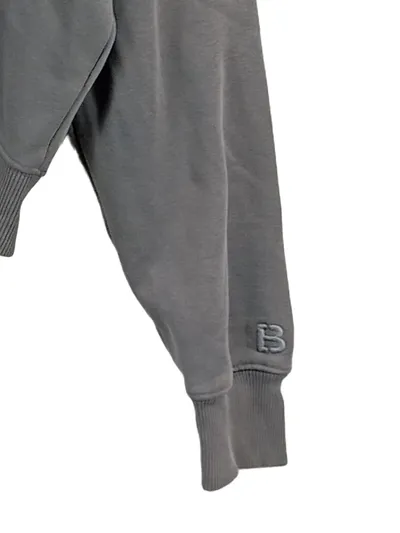 BUROCS Kapuzenpullover Herren M Grau Zip Hoodie Sweatjacke Baumwolle