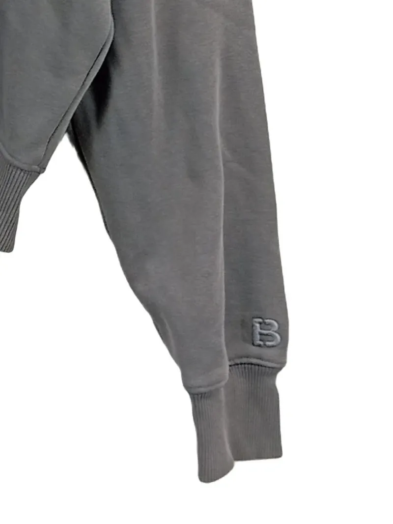 BUROCS Kapuzenpullover Herren M Grau Zip Hoodie Sweatjacke Baumwolle 2