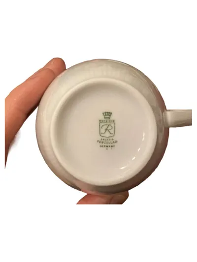 Wunsiedel Bavaria Porzellan Tasse Klassisch Weiß Uni 8 cm