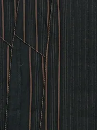 Apanage Damen Bleistiftrock Gr. 34 Schwarz Gestreift Business Gürtel 3