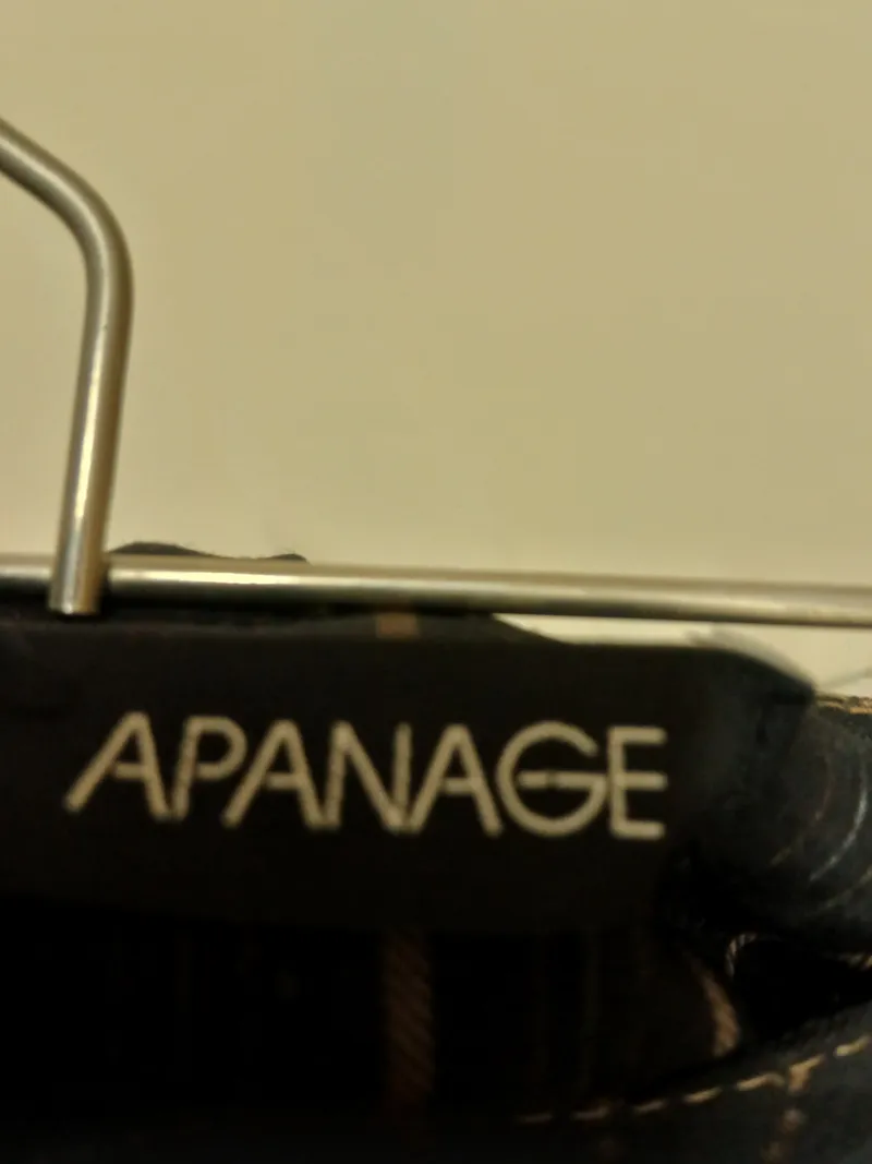 Apanage Damen Bleistiftrock Gr. 34 Schwarz Gestreift Business Gürtel 4