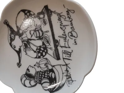 Rosenthal Sammelteller Till Eulenspiegel Bamberg Porzellan Weiß 13 cm