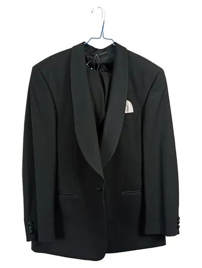 Digel Sakko Herren Elegant Wolle Schwarz Gr. 52 XL Festlich