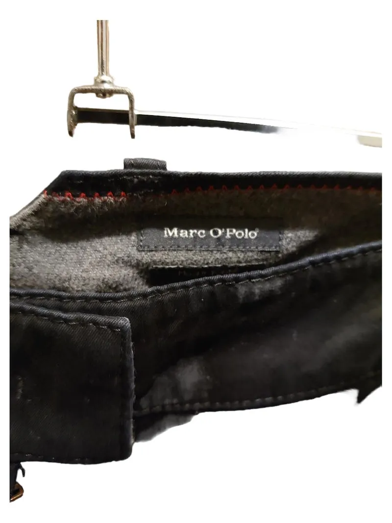 Marc O'Polo Damen Stoffhose Chino Schwarz Gr. 42 Baumwolle 2