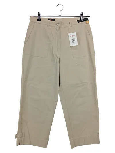 TONI Damen Cargohose Baumwolle Stretch Beige Gr. 40 W31 Freizeit